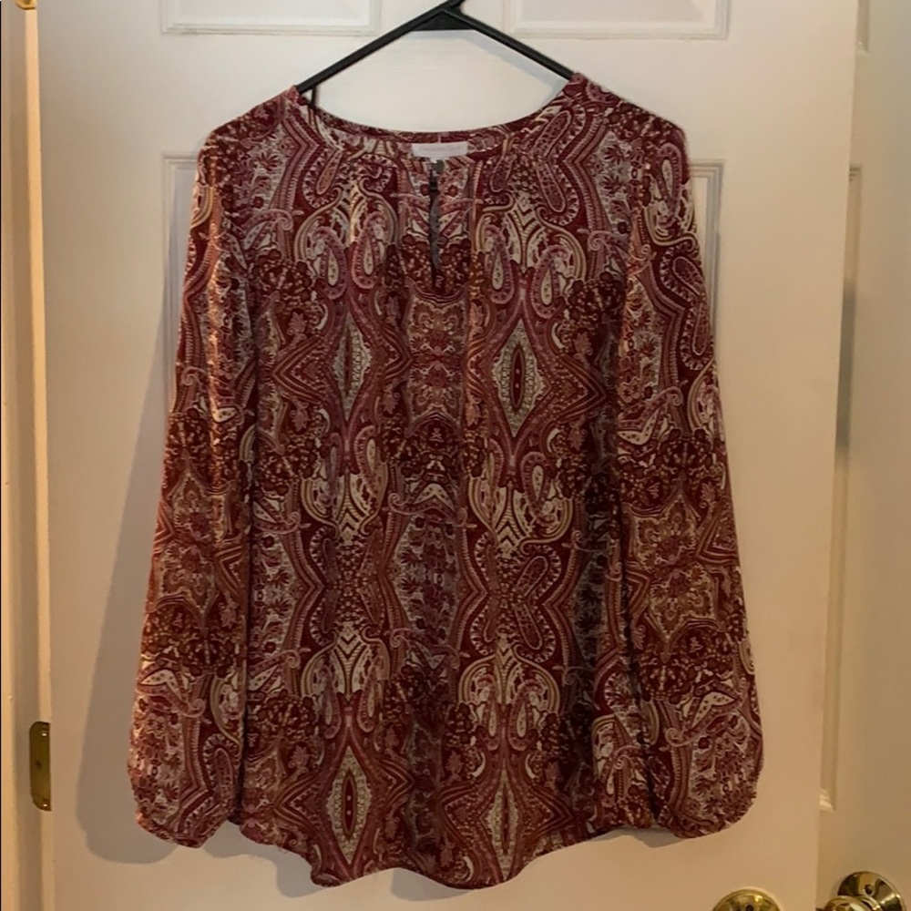Charter club medium keyhole blouse